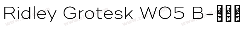 Ridley Grotesk W05 B字体转换 Ridley Grotesk W05 B字体转换